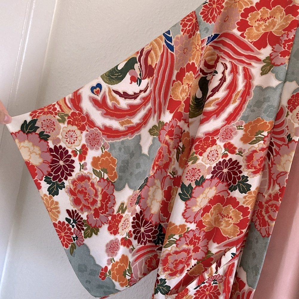 ZARA TRF Floral Kimono Open Front Duster - Picture 6 of 11